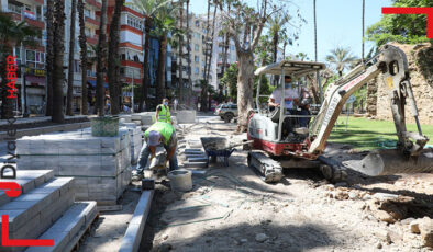 Antalya Kaleiçi çevre düzenleme çalışması sürüyor