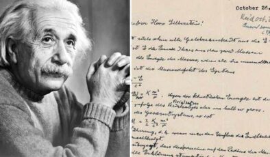 Einstein’ın kendi el yazması mektubu 10 milyon TL’ye satıldı: Pahalı olmasının sebebi içindeki formülde saklı