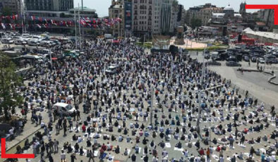 Taksim Camii ibadete açıldı, işte yüzlerce kişinin katıldığı ilk namaz!