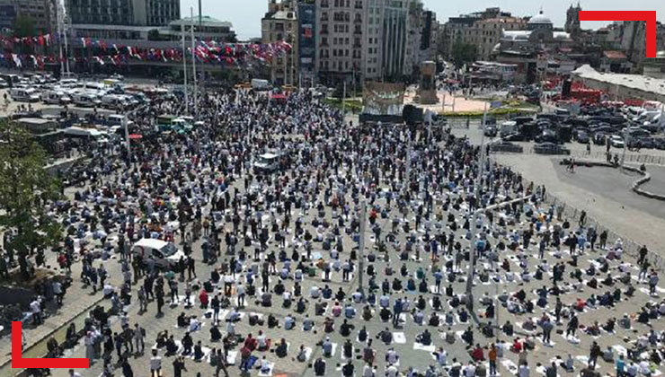 Taksim Camii ibadete açıldı, işte yüzlerce kişinin katıldığı ilk namaz!