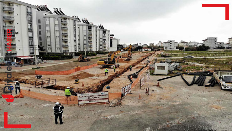 Kepez’deki dev kanalizasyon projesi hızla devam ediyor