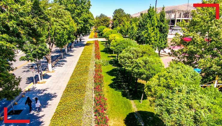 Malatya parklarını yazlık çiçekler süslüyor