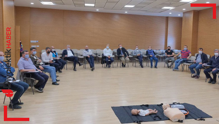 Otobüs şoförlerine ilk yardım eğitimi verildi