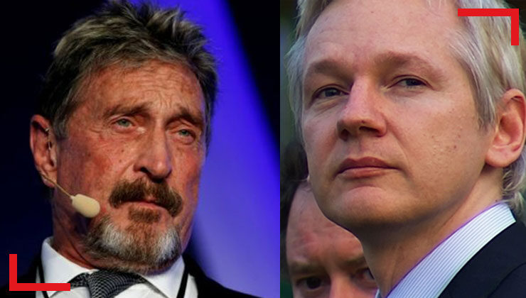 McAfee’nin ölümünün ardından Snowden’dan Assange’a: “Sıradaki sen olabilirsin”