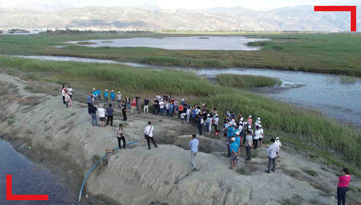 Mileyha sulak alanını tanıtımı yapılarak temizlendi