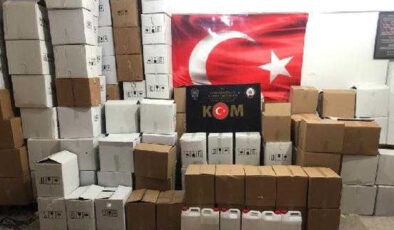 Çanakkale’de 4 ton sahte alkol ele geçirildi