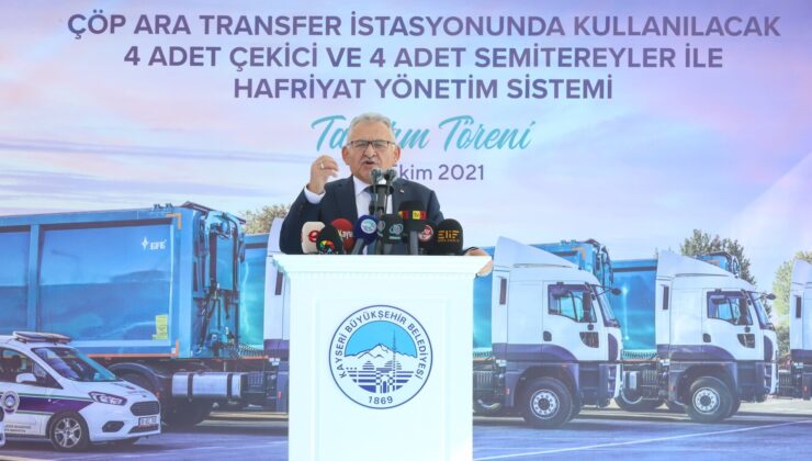 Kayseri Büyükşehir’in 6 Milyon TL’lik Araçları İle Hafriyat Yönetim Sistemi Tanıtıldı