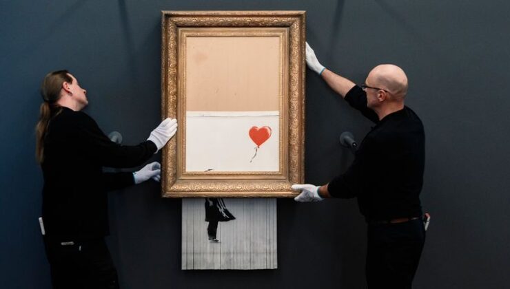 İngiliz sanatçı Banksy’nin eseri satış rekoru kırdı