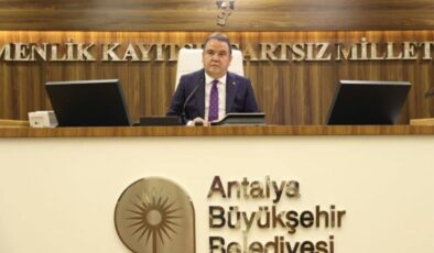 Antalya Büyükşehir’in 2022 bütçesi 3 milyar 500 milyon TL