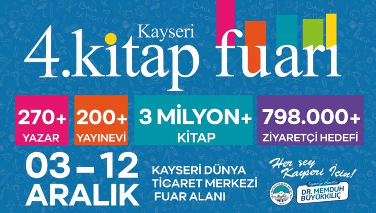 Kayseri Büyükşehir 4. Kitap Fuarı, Kitapseverlerle Buluşuyor