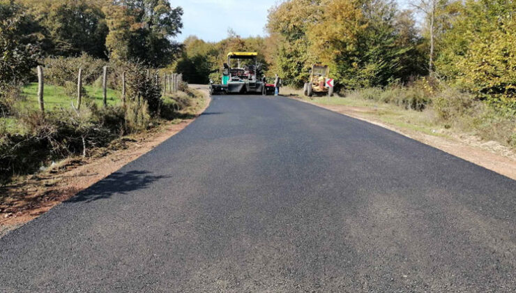 Kocaeli’de Kandıra Devlet Hastanesi yolu asfaltlanıyor