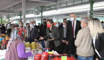 Canan Kaftancıoğlu, Mezitli Belediyesi Kadın Üretici Pazarını gezdi