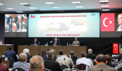 Mersin Büyükşehir Belediyesinin 2022 yılı bütçesi kabul edildi