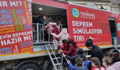 TEKİRDAĞ BÜYÜKŞEHİR BELEDİYESİ’NDEN DEPREM HAFTASINDA AFET FARKINDALIK EĞİTİMLERİ￼