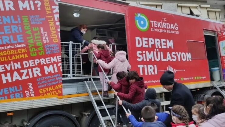 TEKİRDAĞ BÜYÜKŞEHİR BELEDİYESİ’NDEN DEPREM HAFTASINDA AFET FARKINDALIK EĞİTİMLERİ￼