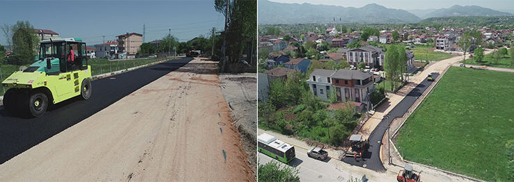 Kocaeli Kartepe Beyazgül Caddesi asfaltlandı