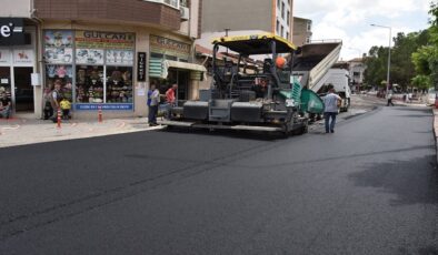 HAYRABOLU İLÇESİ ALPULLU CADDESİNDE SICAK ASFALT ÇALIŞMALARI TAMAMLANDI￼