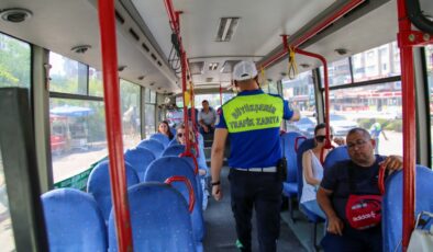 Büyükşehir Zabıtası, toplu taşıma araçlarında klima uygulamasını denetliyor￼