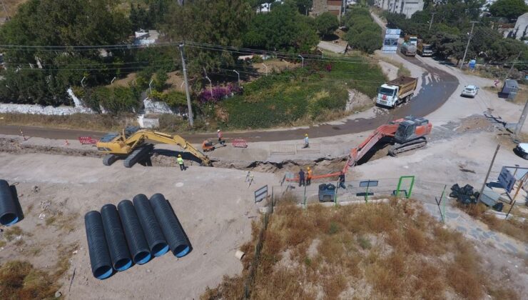 Muğla Büyükşehir, Bodrum’da kanalizasyon projesini tamamlıyor