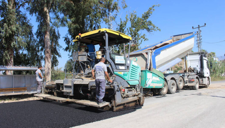 Naras köprüsüne sıcak asfalt