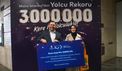 METRO İSTANBUL’DAN TARİHİ REKOR: GÜNLÜK 3 MİLYON YOLCU