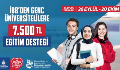 İBB’DEN GENÇLERE MÜJDE ‘GENÇ ÜNİVERSİTELİ DESTEĞİ’ 7 BİN 500 TL’YE YÜKSELDİ