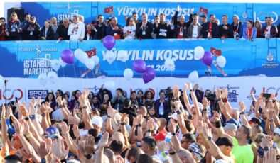 İMAMOĞLU, TÜRKİYE İŞ BANKASI 45. İSTANBUL MARATONU’NU BAŞLATTI