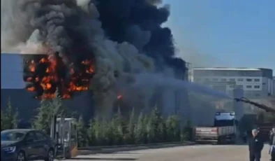 Ankara’da boya fabrikasında yangın: İşçiler tahliye edildi