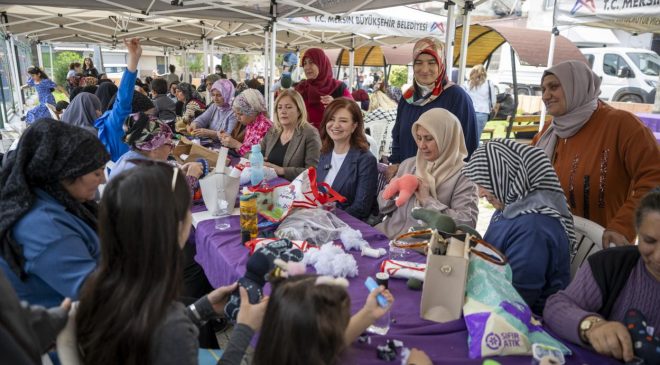 Mersin Büyükşehir’in ‘Evimiz Atölye’ Projesi İle Kadınlar Sosyalleşiyor, Üretiyor ve Kazanıyor