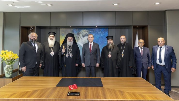 Antakya ve Tüm Doğu Rum Ortodoks Patriği 10. Yuhanna Yazıcı ve Beraberindeki Heyet Başkan Seçer’i Ziyaret Etti