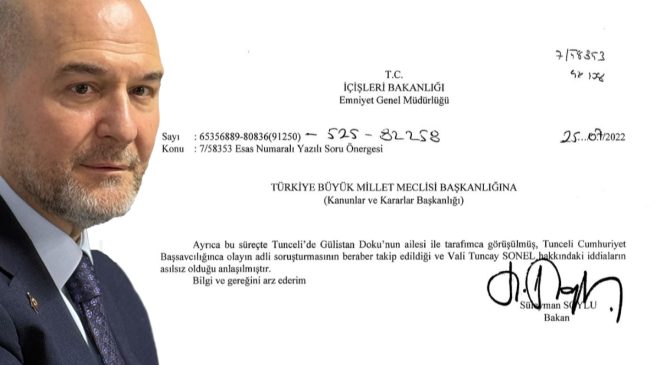 Soylu, paylaştı: ‘Tuncay Sonel hakkındaki iddialar asılsızdır’