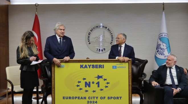 Kayseri Büyükşehir, ACES Heyetini Ağırladı: Dünya Spor Başkenti Hedefine Bir Adım Daha Atıldı