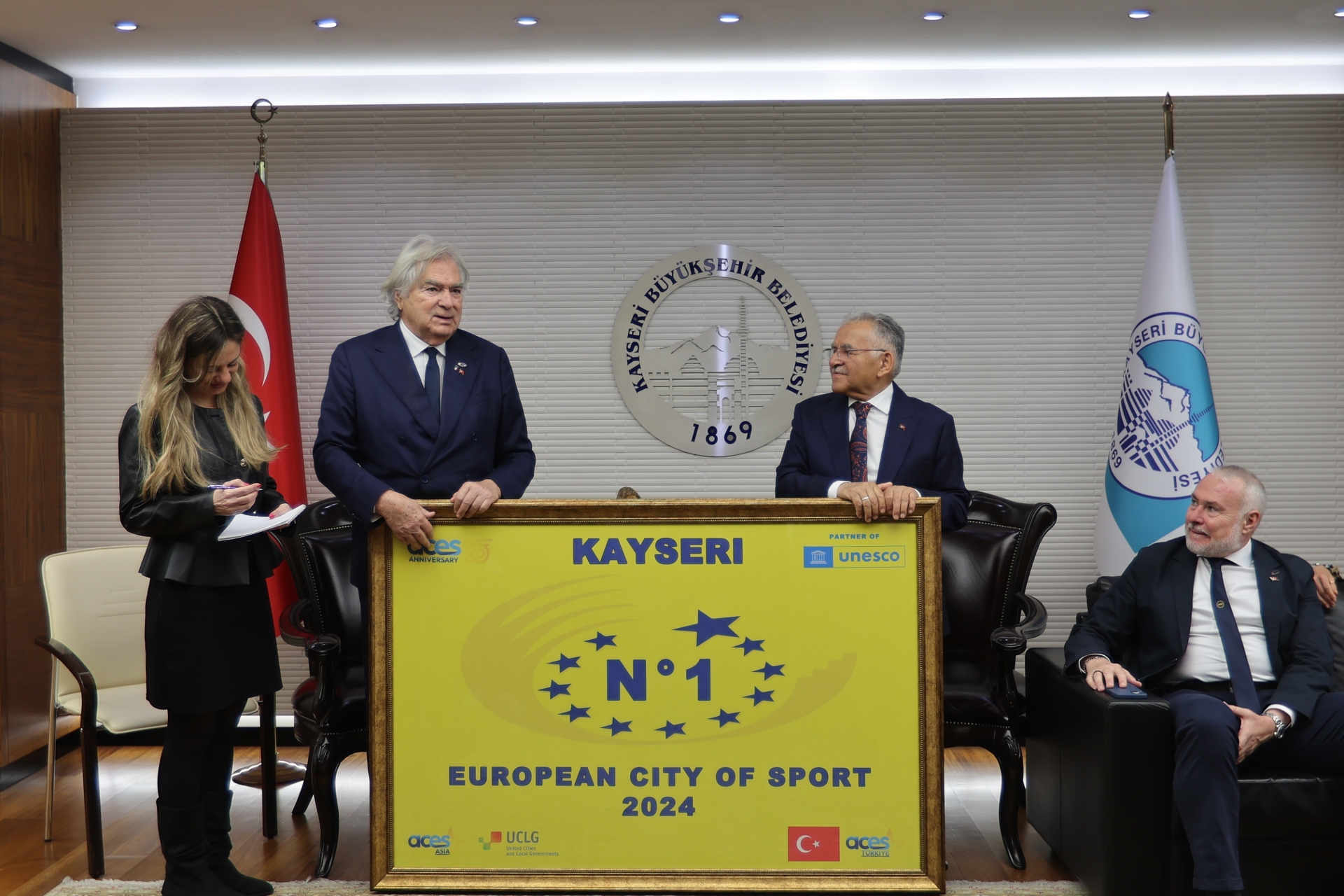 Kayseri Büyükşehir, ACES Heyetini Ağırladı: Dünya Spor Başkenti Hedefine Bir Adım Daha Atıldı
