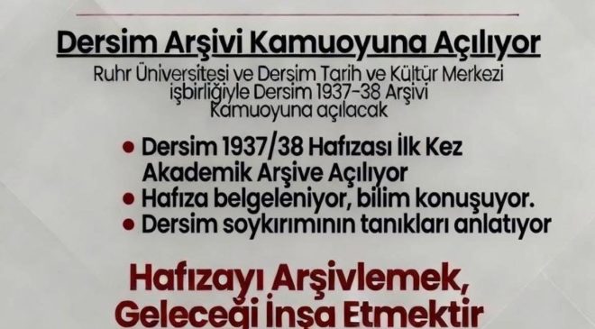Dersim Arşivi Berlin’de Açılıyor