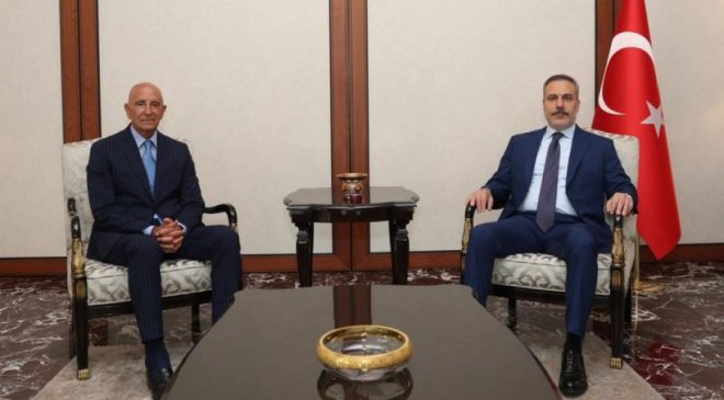 Fidan, Tom Barrack’la görüştü