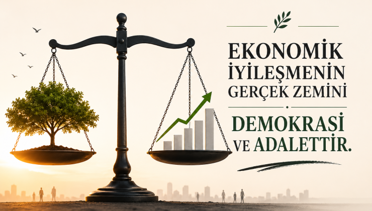 Ekonomik İyileşmenin Gerçek Zemini Demokrasi ve Adalettir.