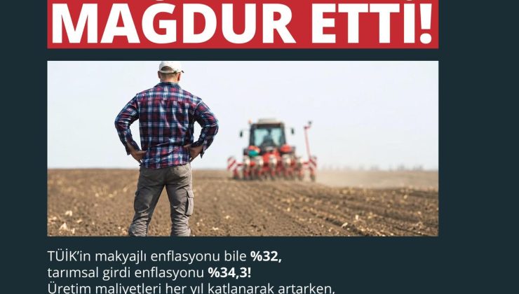 OZAN VARAL: “İKTİDAR ÇİFTÇİYİ YİNE MAĞDUR ETTİ”