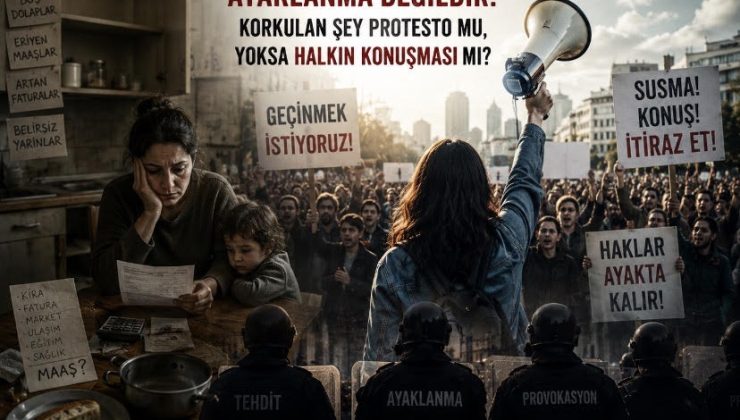 Geçinemeyen İnsanın Sesi Tehdit Değildir…Halkın Sesi Susturulamaz!