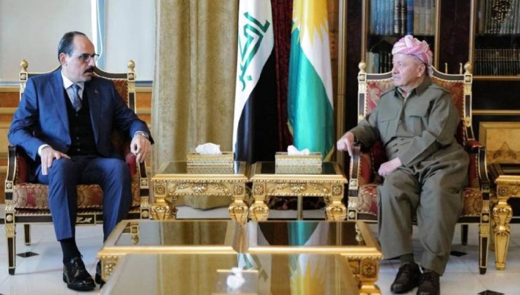 MİT Başkanı Kalın Erbil’de Barzani ile görüştü