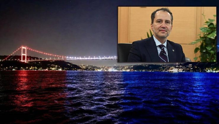 Fatih Erbakan’dan FSM Köprüsü tepkisi: ABD bayrağı renkleriyle ışıklandıran zihniyeti kınıyoruz