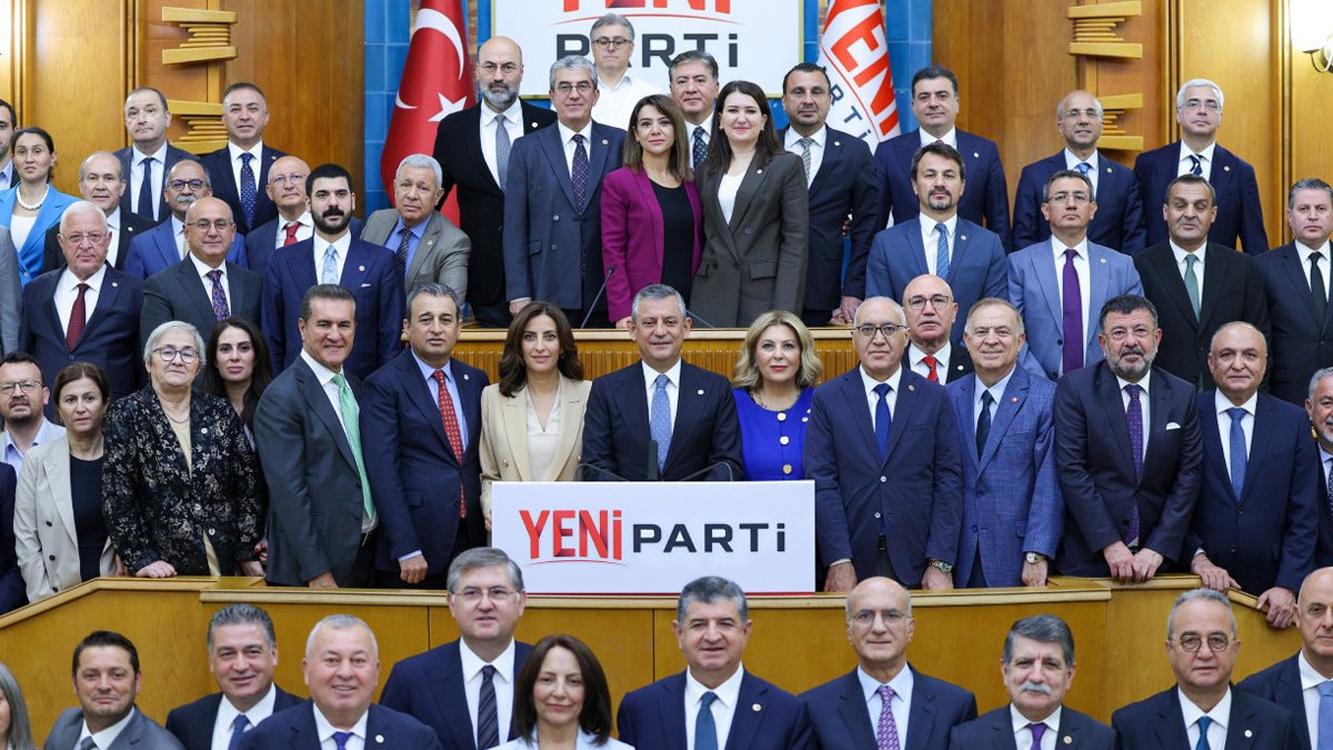 TBMM’de Yeni Parti kontenjanına düşen üyelikler belirlendi