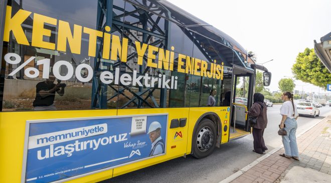 Mersin’de Elektrikli Otobüslere Vatandaşlardan Tam Not
