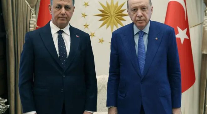Cumhurbaşkanı Recep Tayyip Erdoğan, İzmir Büyükşehir Belediye Başkanı Cemil Tugay’ı kabul etti