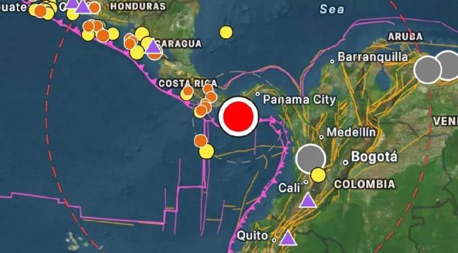 7.6 ile sallanan Panama’dan felaket görüntüleri